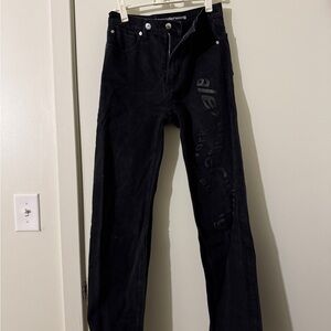 Black Alexander Wang Jeans with Puff Logo
